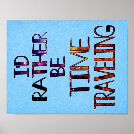 Tijd die klein reist poster (Voorkant)