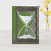 Tijd door het uurglas kaart (Gele Bloem)