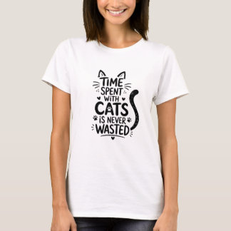 Tijd doorgebracht met katten t-shirt
