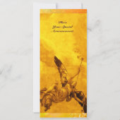 TIJD EN FAME, geel Aankondiging (Achterkant)