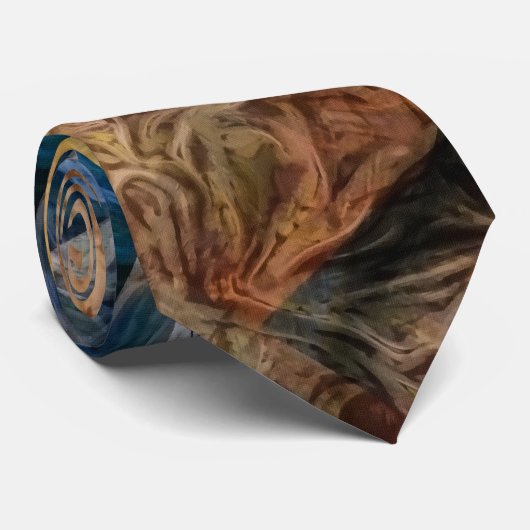 Tijd en ideeën stropdas (Opgerold)