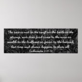 Tijd- en kantelbare warme ecclesiastes 9:11-12 poster (Voorkant)