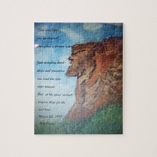 tijd - en levensgedicht puzzel legpuzzel (Verticaal)