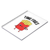 Tijd Frituren Grappige Franse Friet Punt  Notitieboek (Linkerzijde)