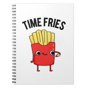 Tijd Frituur Grappige Franse Friet Punt Notitieboek