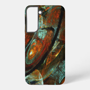 Tijd gespleten abstracte kunst samsung galaxy hoesje