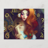 Tijd houdt bewegend Briefkaart (Voorkant)