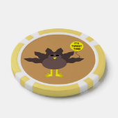 Tijd in Turkije - Thanksgiving Poker Chips (Enkel)