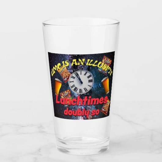 Tijd is een illusie glas (Voorkant)