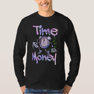 Tijd is klok druppelen Zen Master 4s matching T-shirt