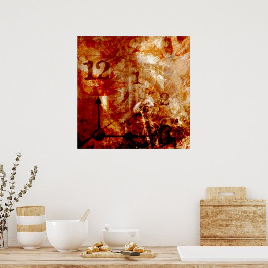 Tijd is van essentieel belang poster (Keuken)