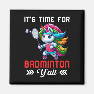 Tijd kostuum voor badminton kostuum kleurrijke een magneet