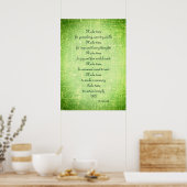 'Tijd maken' gedicht poster (Keuken)