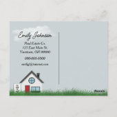 Tijd om bericht op het strand te verkopen briefkaart (Achterkant)