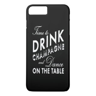 Tijd om Champagne iPhone 7 Plus Hoesje te Drinken