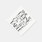 Tijd om champagne te drinken en op tafel te dansen servetten (Hoek)