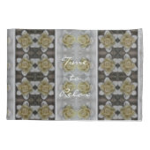 Tijd om de Floral Candle Pattern Rustic los te lat Kussensloop (Achterkant-Links)