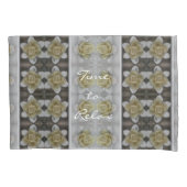 Tijd om de Floral Candle Pattern Rustic los te lat Kussensloop (Voorkant-Links)