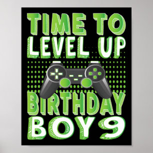 Tijd om de geboorte van 9 jaar oude video Ga op te Poster