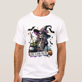 Tijd om de Pot Skeleton Witch te roeren T-shirt