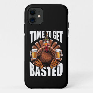 Tijd om de Thanksgiving-kalkoen met bier te bedrui iPhone 11 Hoesje
