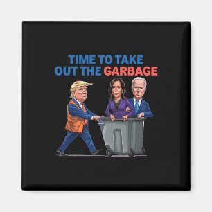 Tijd om de vuilnisbak te verwijderen Funny Garbage Magneet