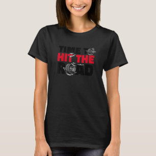 Tijd om de weg te raken Cool Racing Driver T-shirt