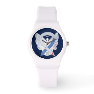 Tijd om Diabetes IDDM Awareness Ribbon Watch te ho Horloge