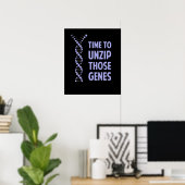 Tijd om die genetische genen te ontrafelen poster (Thuiskantoor)
