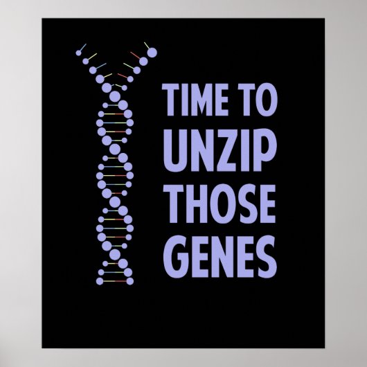 Tijd om die genetische genen te ontrafelen poster (Voorkant)