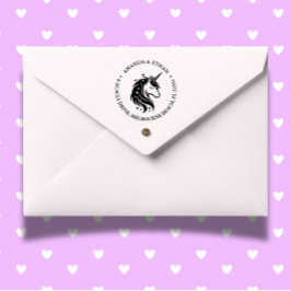 Tijd om dit eenhoornfeest te beginnen  zelfinktende stempel