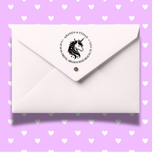 Tijd om dit eenhoornfeest te beginnen zelfinktende stempel