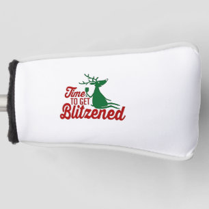 Tijd om dronken te worden Kerstmis rendier Golfheadcover