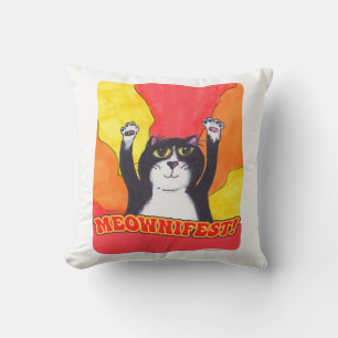 Tijd om een epische kat-illustratie te manifestere kussen