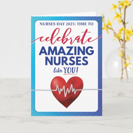 Tijd om geweldige verpleegsters zoals JOU te viere Kaart (Gele Bloem)