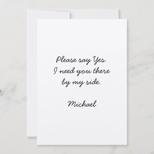 Tijd om Groomsman Proposal Tuxedo aan te passen Kaart (Achterkant)