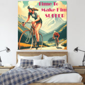 Tijd om hem te laten lijden canvas afdruk (Insitu (Slaapkamer))