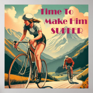 Tijd om hem te laten lijden Fietsen Poster