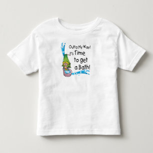 Tijd om in bad te gaan kinder shirts