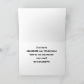 ** TIJD OM JE 70E VERJAARDAG TE VIEREN ** KAART (Binnen)