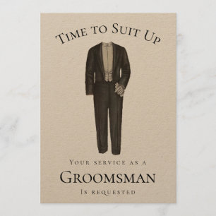 Tijd om je klaar te maken Voorstel aan bruidsjonke Kaart