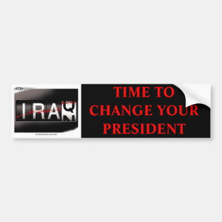 TIJD OM JE PRESIDENT TE WIJZIGEN - RODE VONT BUMPERSTICKER