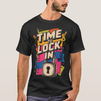 Tijd om je vast te leggen op testdag Grappige lera T-shirt