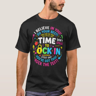 Tijd om je vast te leggen op testdag Staatstestdag T-shirt