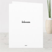 TIJD OM JE VERJAARDAG TE "VIEREN" KAART (Achterkant)