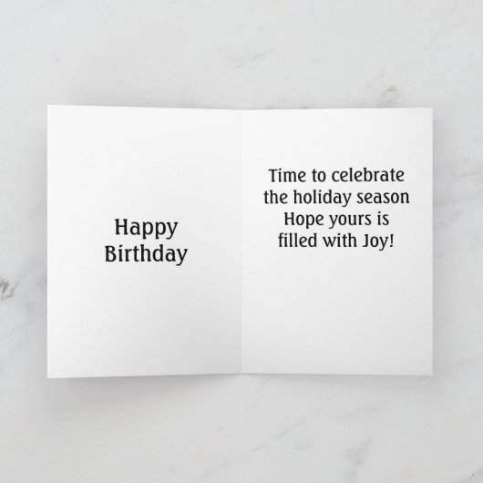 TIJD OM JE VERJAARDAG TE VIEREN *** KAART (Binnen)