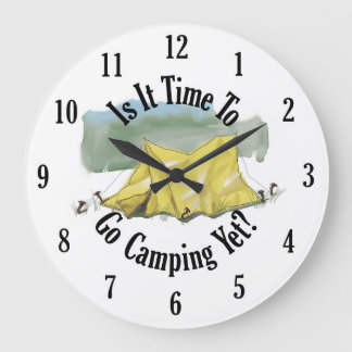 Tijd om mee te gaan Camping Clock Grote Klok