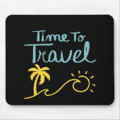 Tijd om naar het strand te reizen muismat (Voorkant)