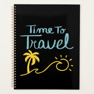 Tijd om naar het strand te reizen planner