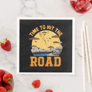 Tijd om op de weg te komen servet
